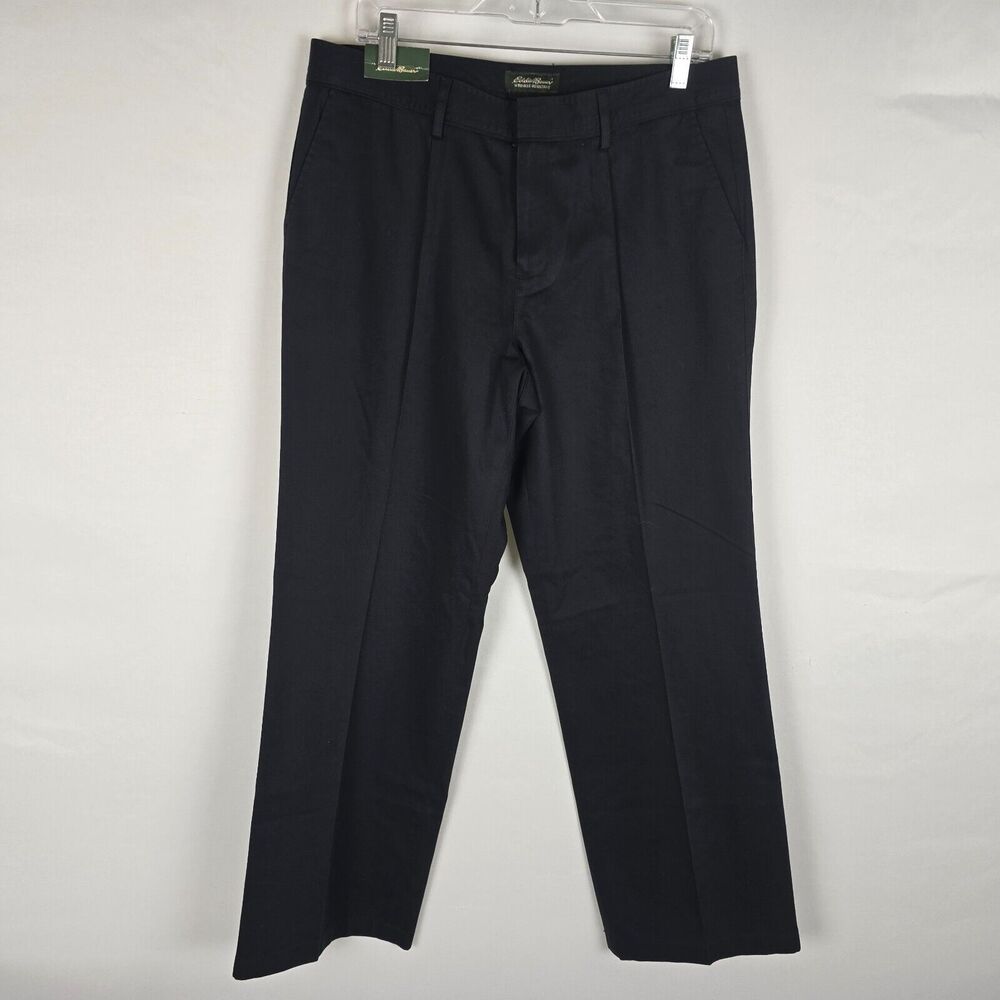 Eddie Bauer Trousers Women's 12 Blakely Fit Wrinkle Resistant Black NWT